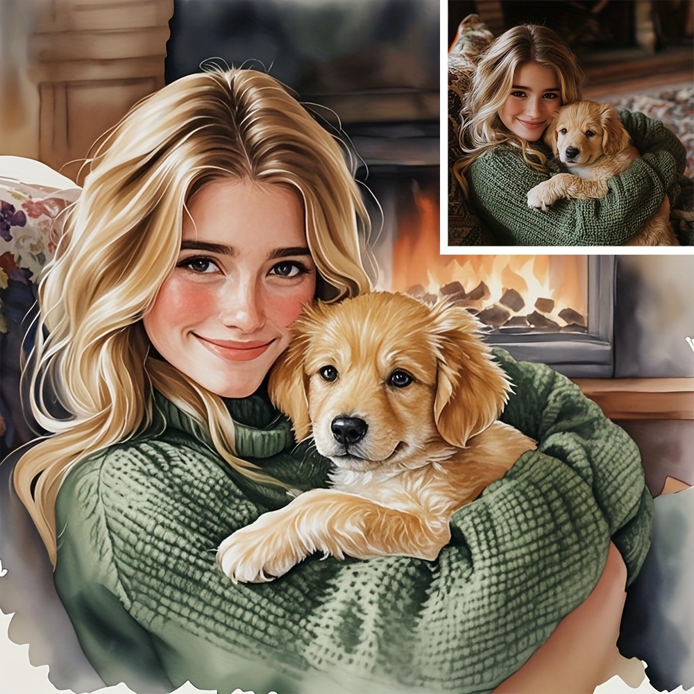 Custom Photo Canvas Print - Ha - огляд і ціна Pet Portrait Custom